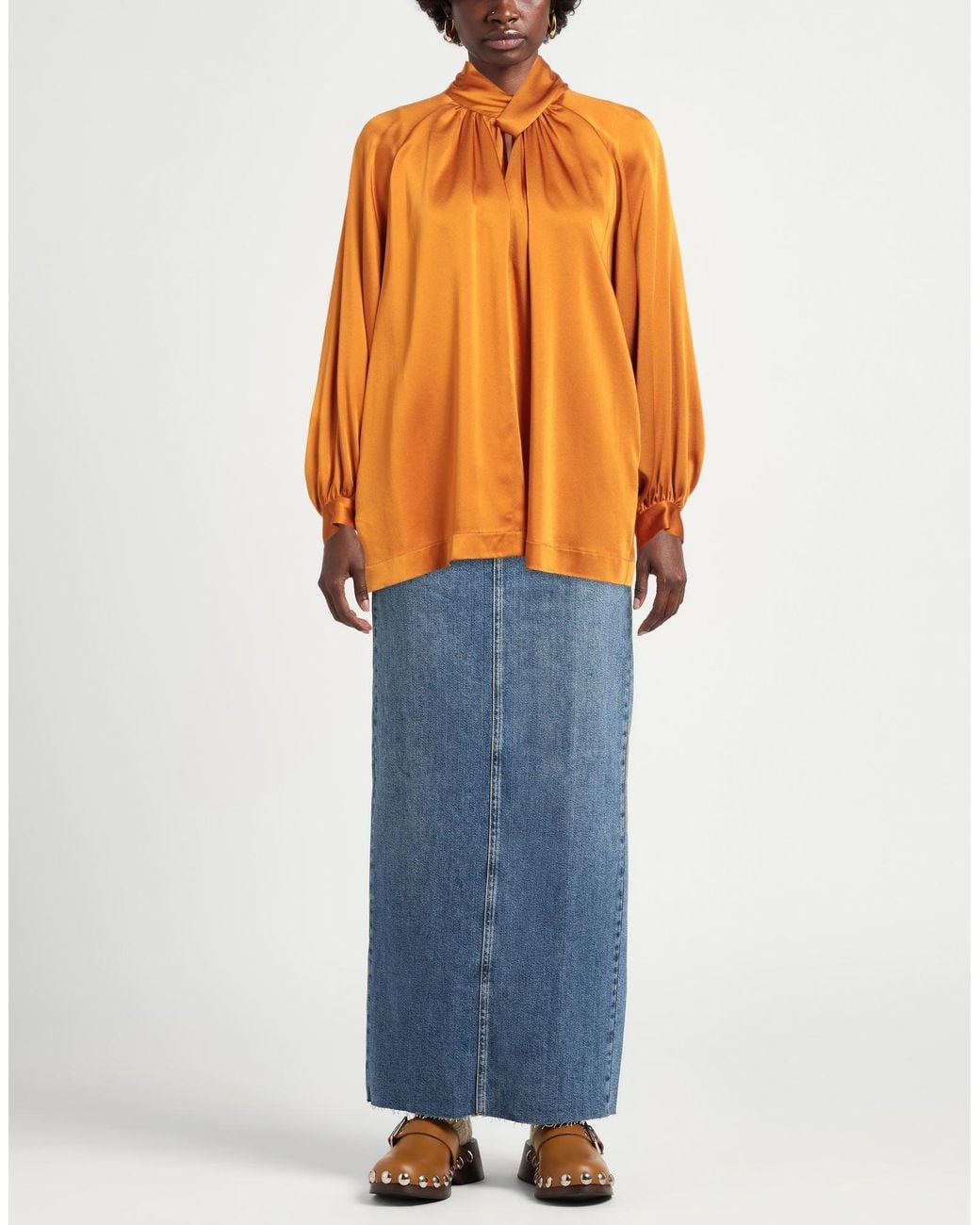 Top Semicouture de color Orange
