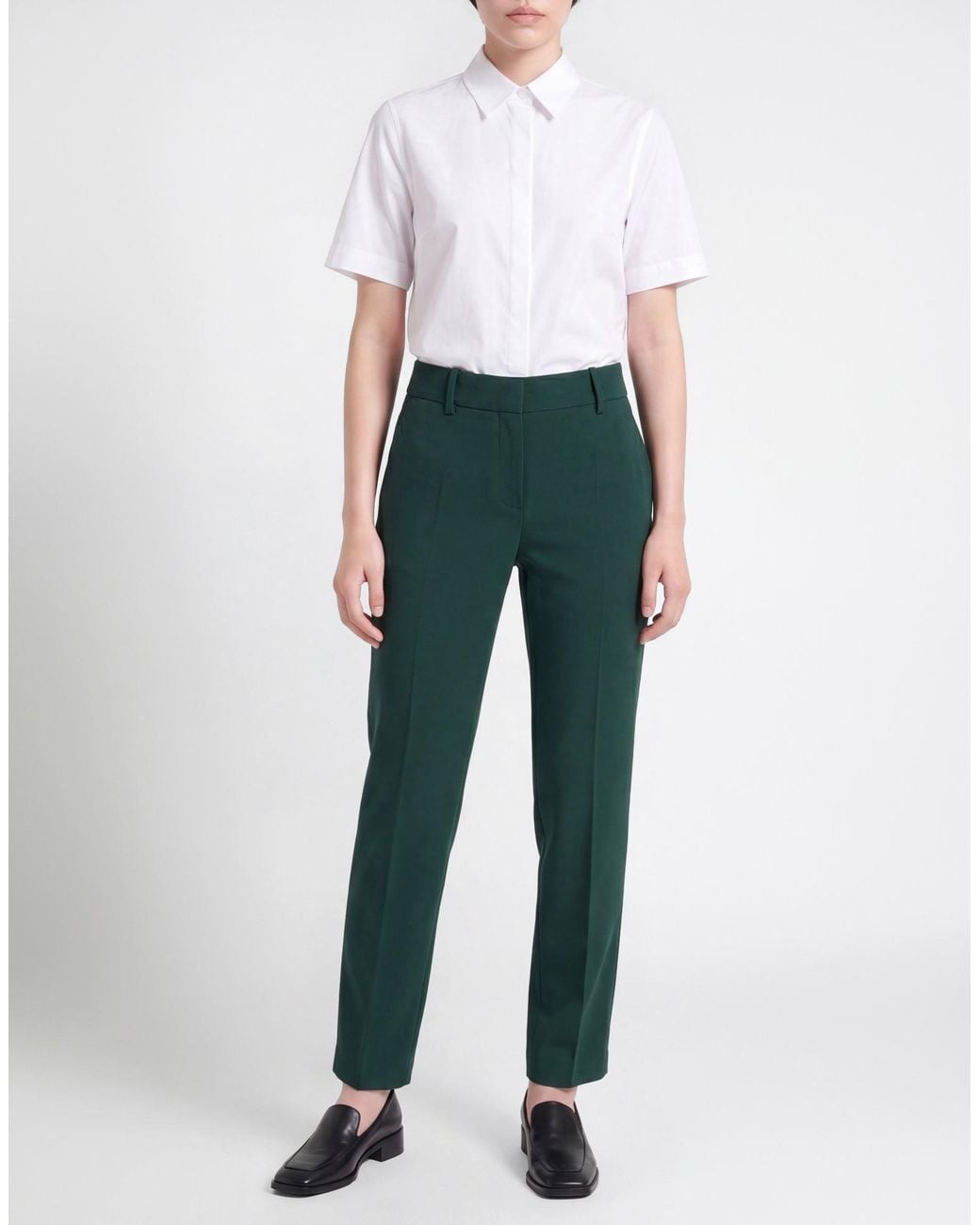 Ermanno Scervino Green Dark Pants Polyester