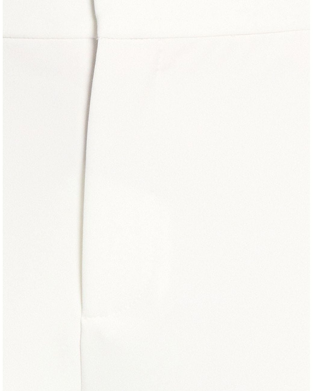 Moschino White Pants Polyester, Elastane