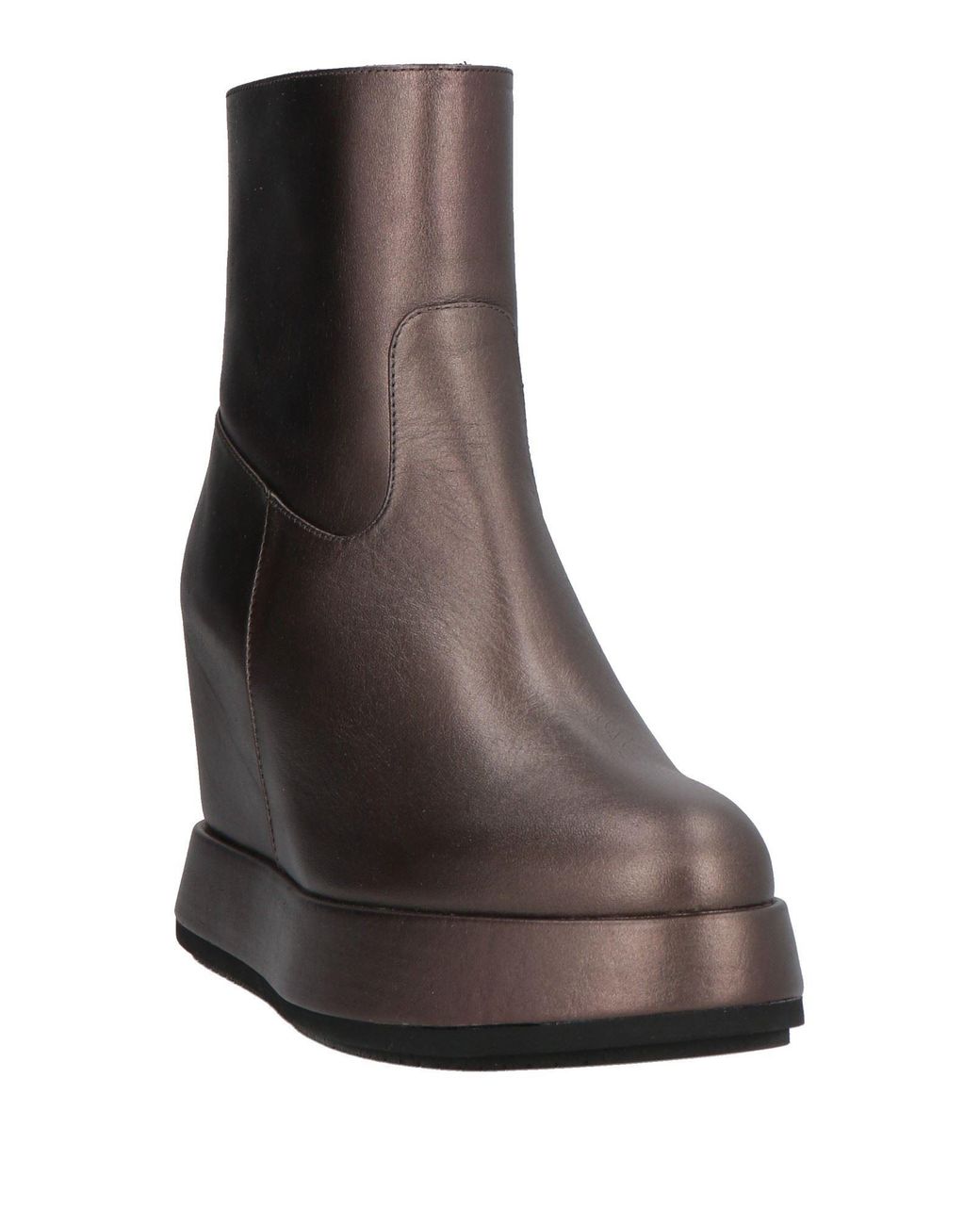 Paloma Barceló Brown Lead Ankle Boots Leather