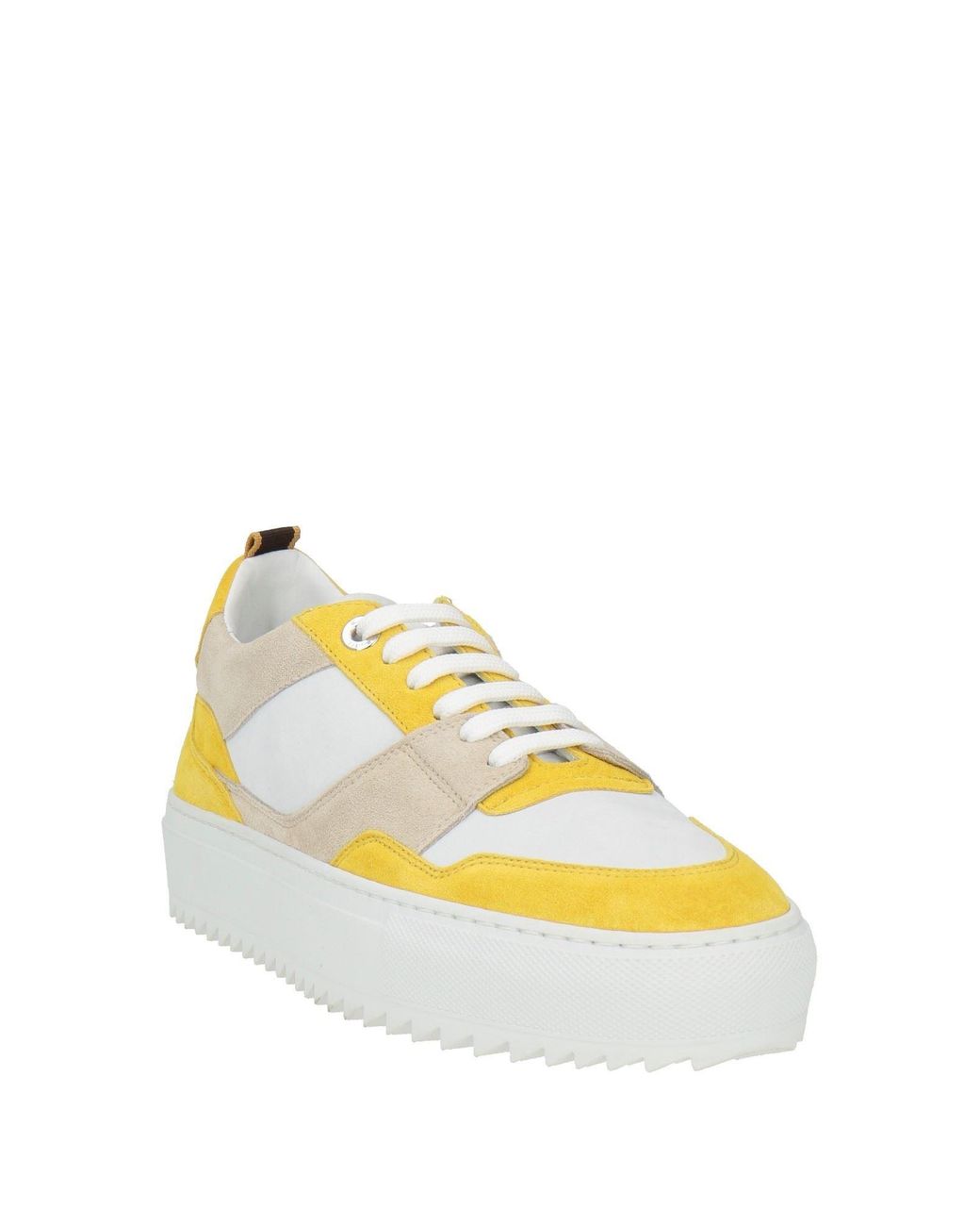 Moorer Yellow Sneakers Leather for men