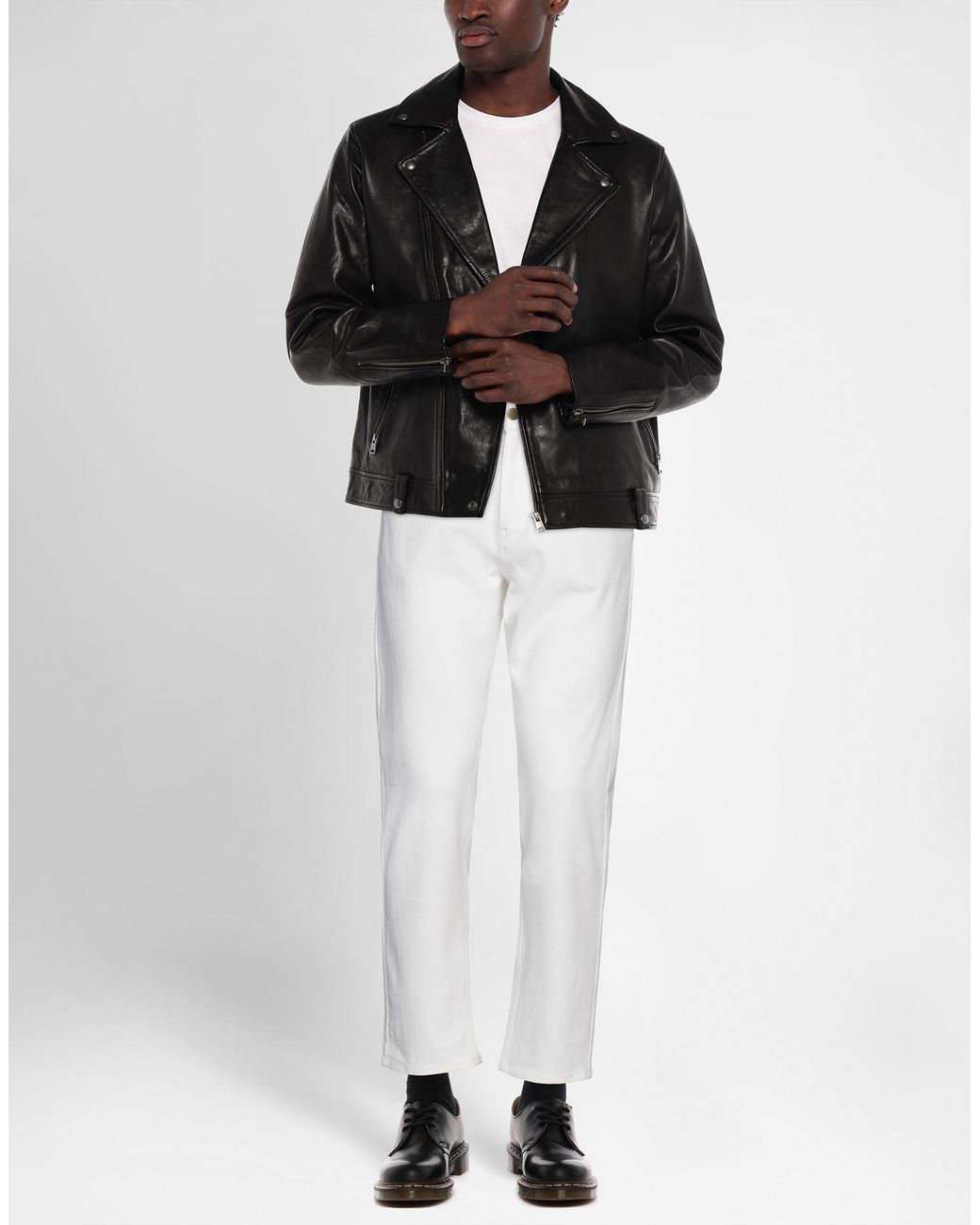 Agnona White Denim Trousers for men