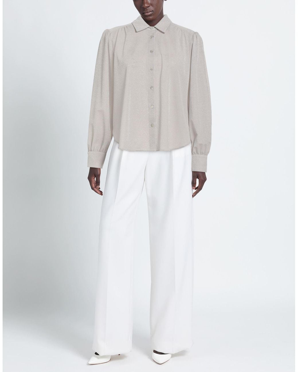 Purotatto Gray Shirt Modal, Polyester, Polyamide, Elastane