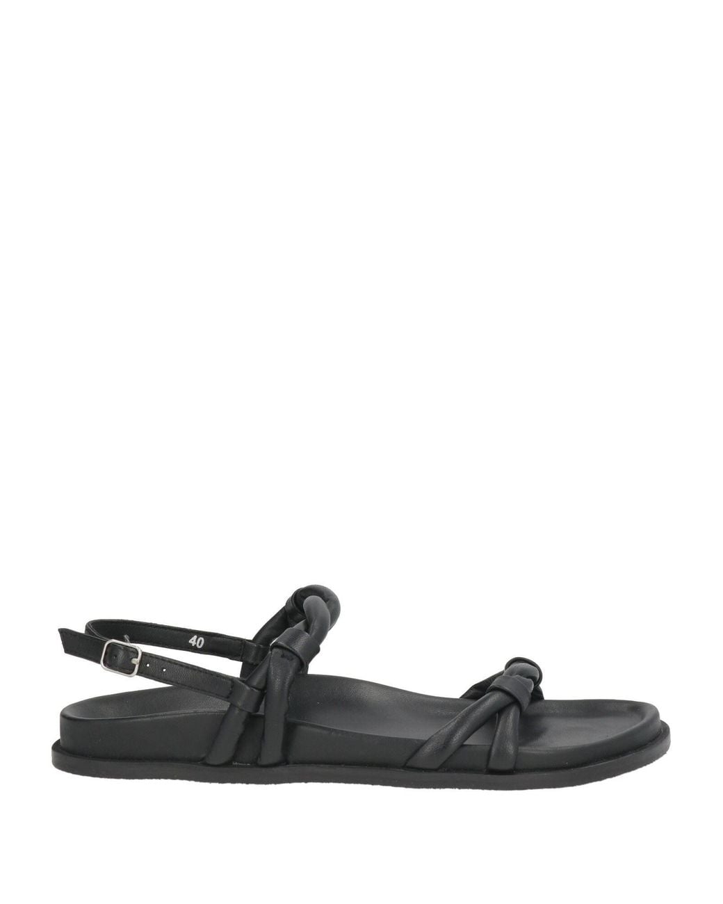 Elena Iachi Black Sandals Leather
