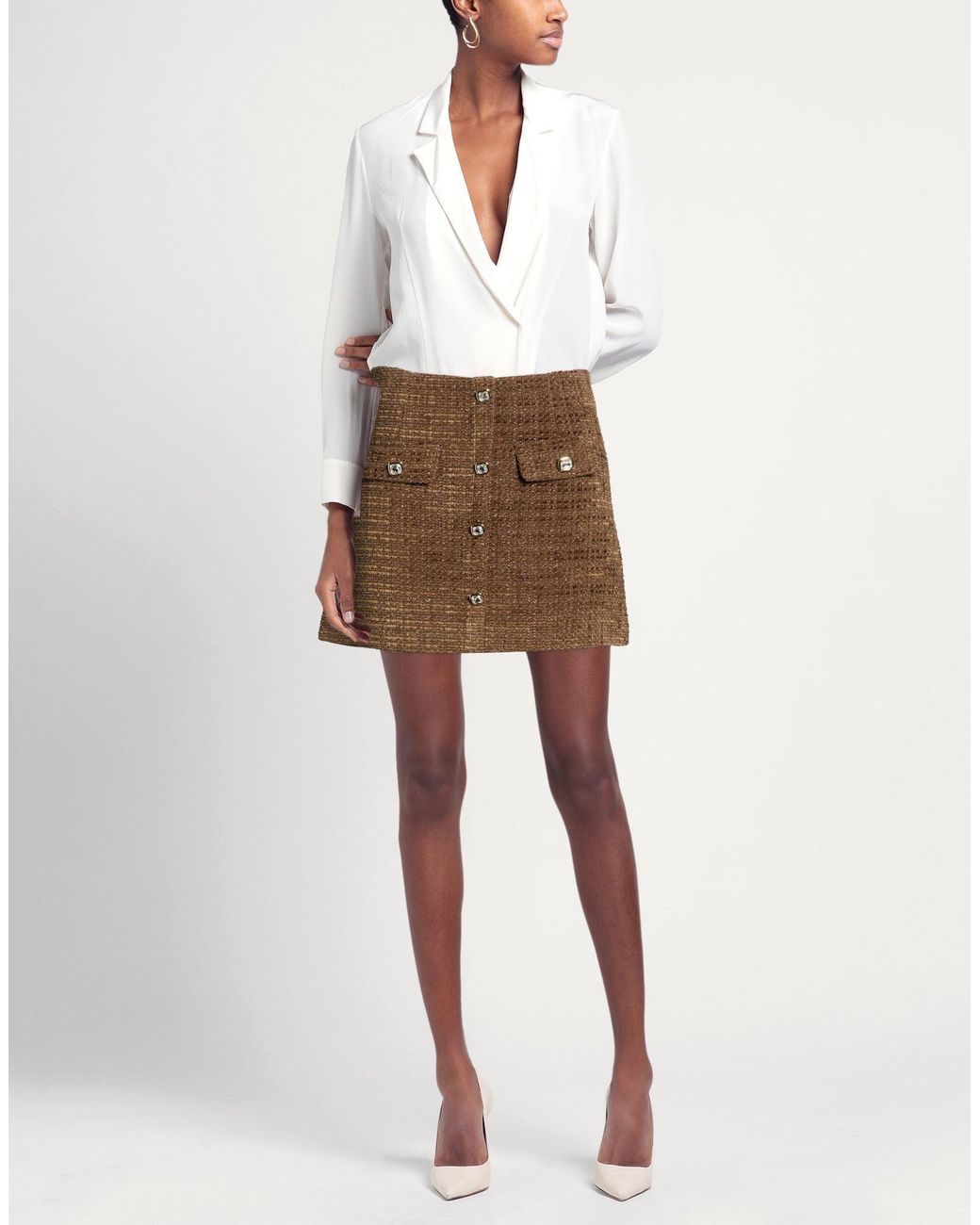 No Secrets Brown Mini Skirt