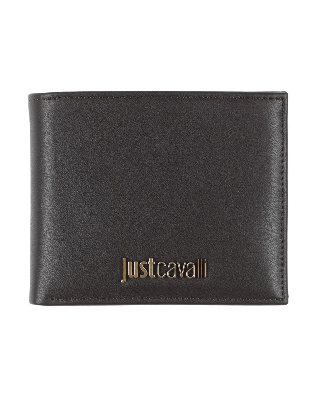 Just Cavalli Black Wallet Leather for men