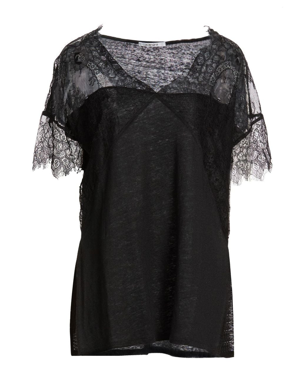 Top Kangra de color Black