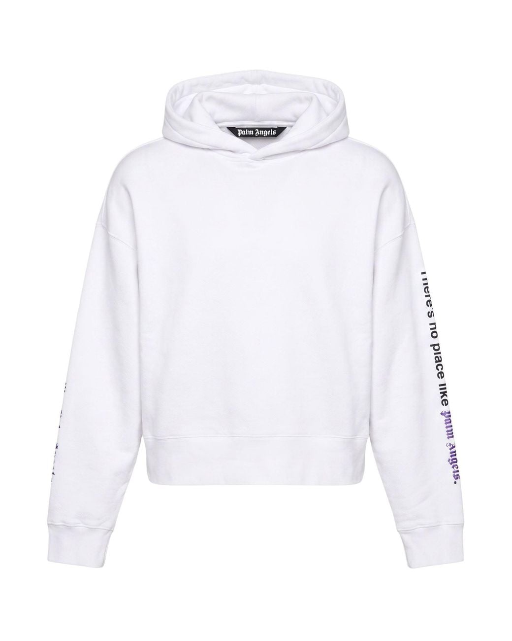 Palm Angels White Sweatshirt Cotton for men