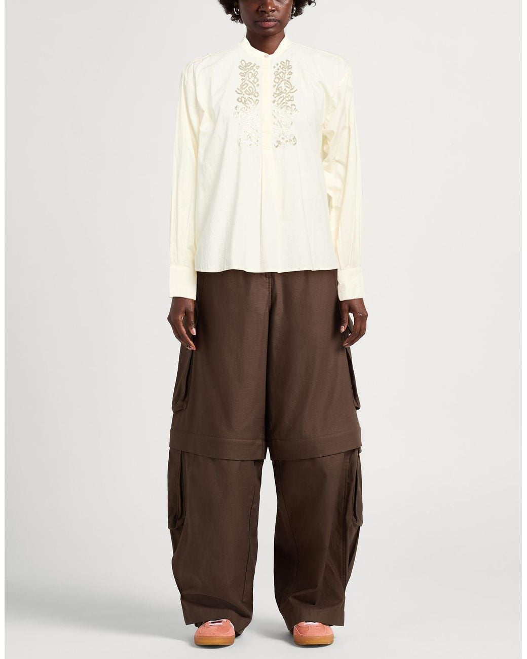 Antik Batik White Ivory Top Cotton