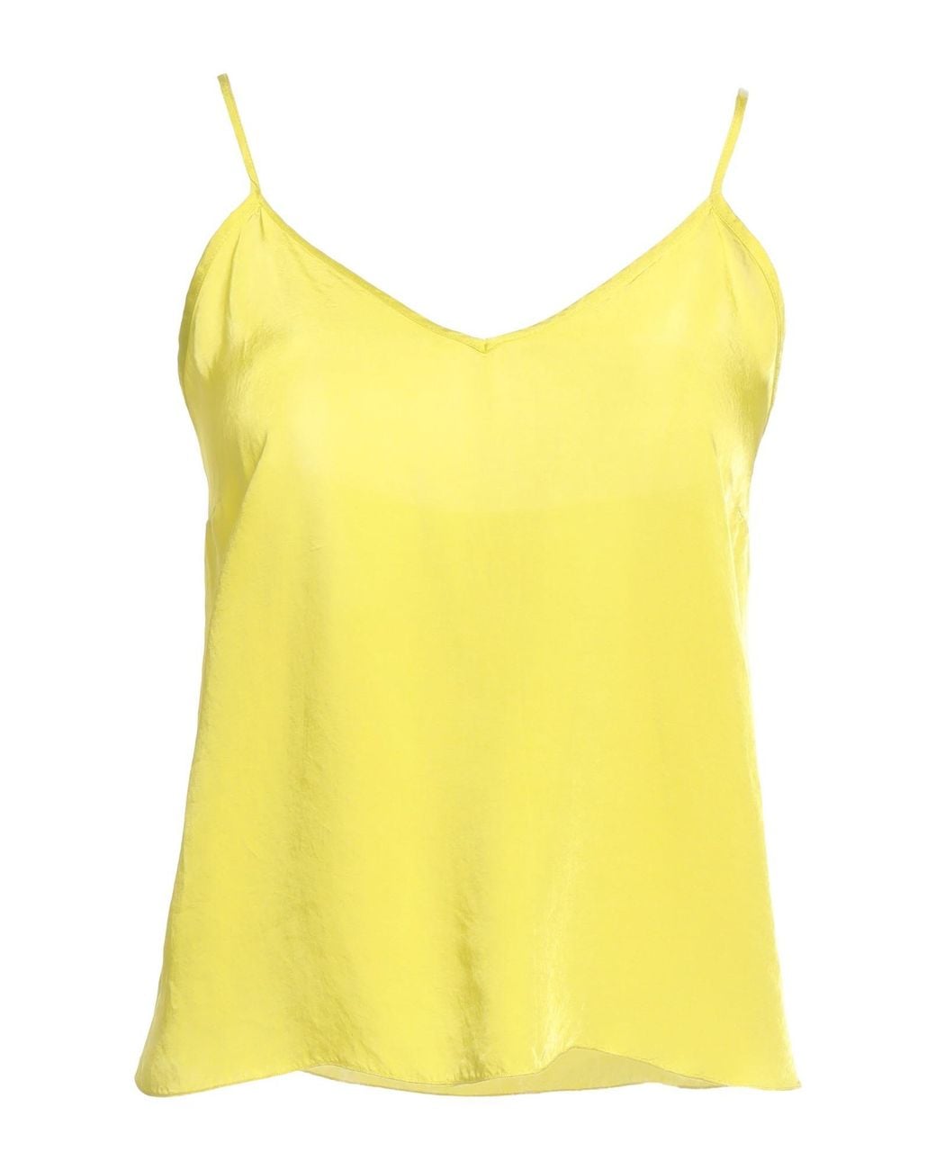 ALESSIA SANTI Yellow Top Viscose, Cupro