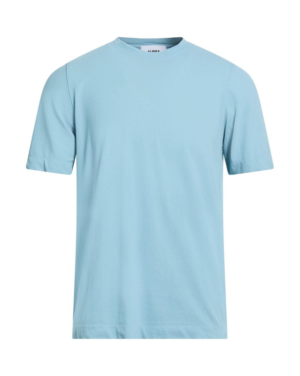 Alpha Studio Blue T-Shirt Cotton, Elastane for men