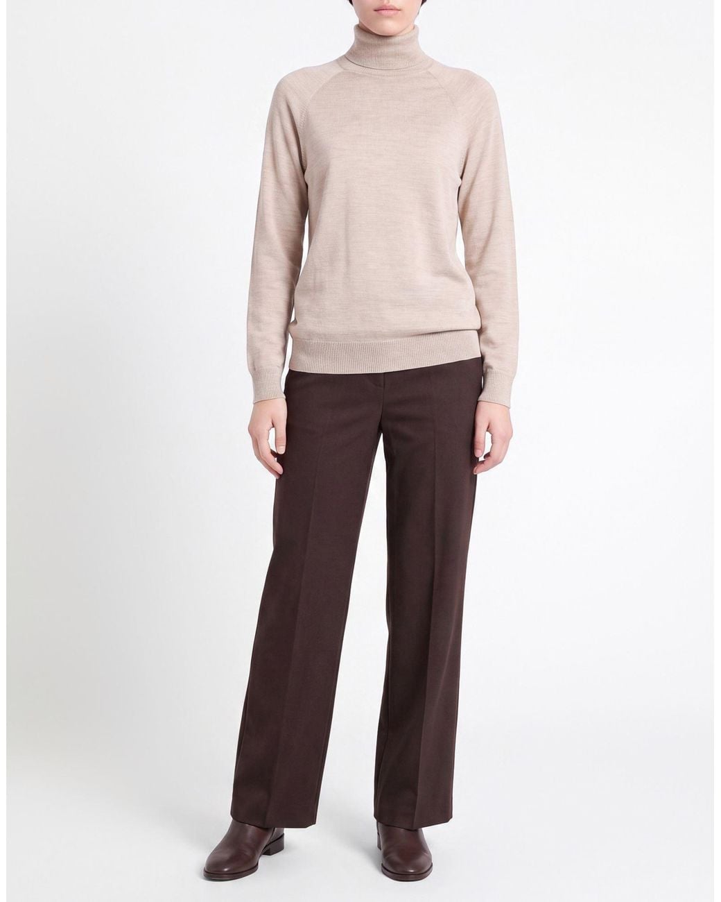 Gentry Portofino Natural Turtlenecks