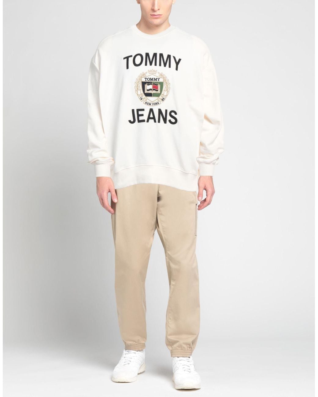 Tommy Hilfiger White Sweatshirt Cotton for men