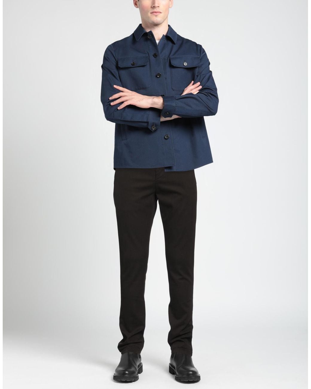 Dondup Black Pants Modal, Cotton, Elastane for men