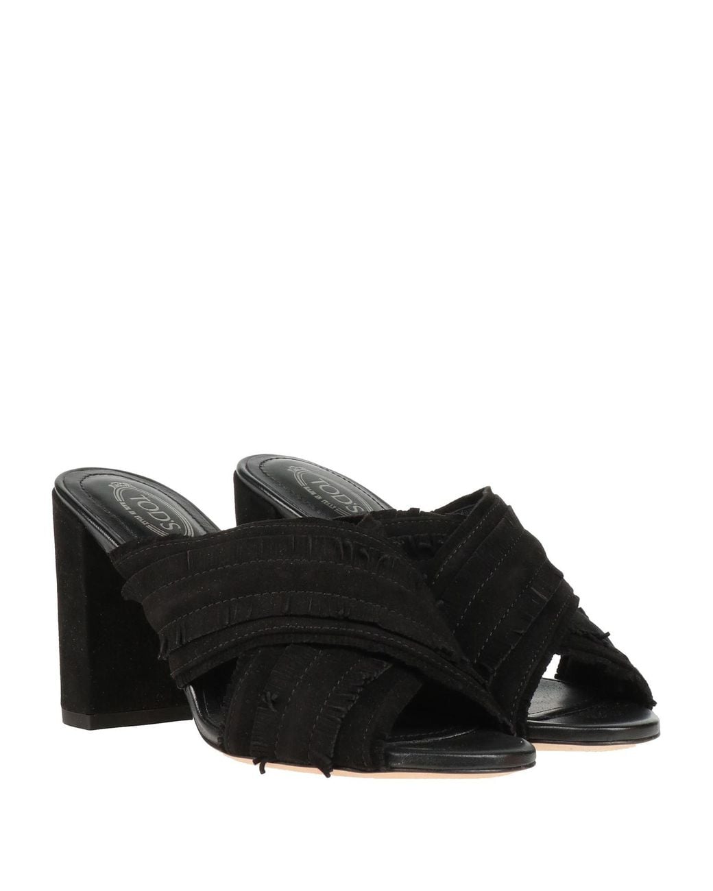 Tod's Black Sandals