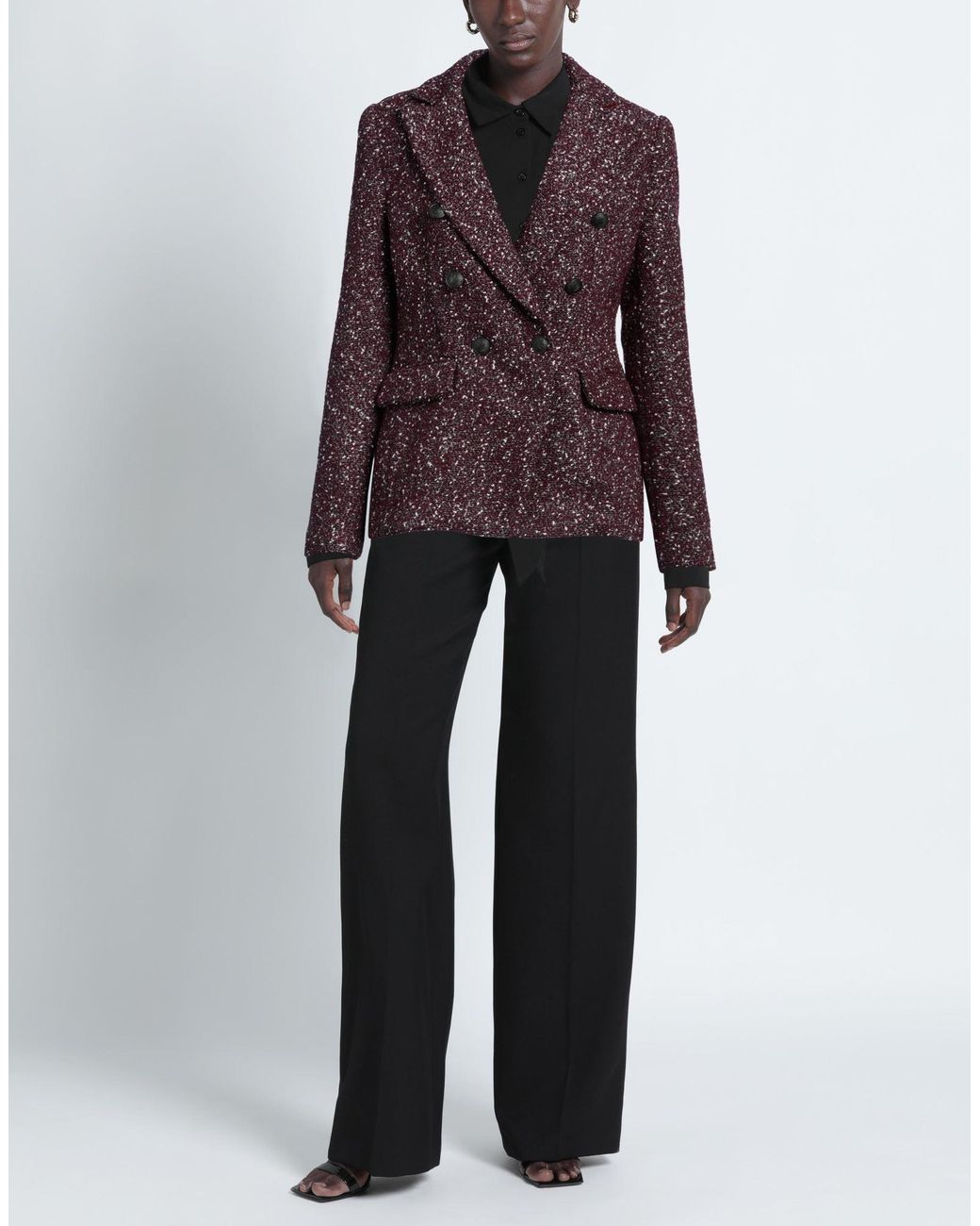 Rag & Bone Purple Plum Blazer Wool, Polyester, Acrylic, Nylon