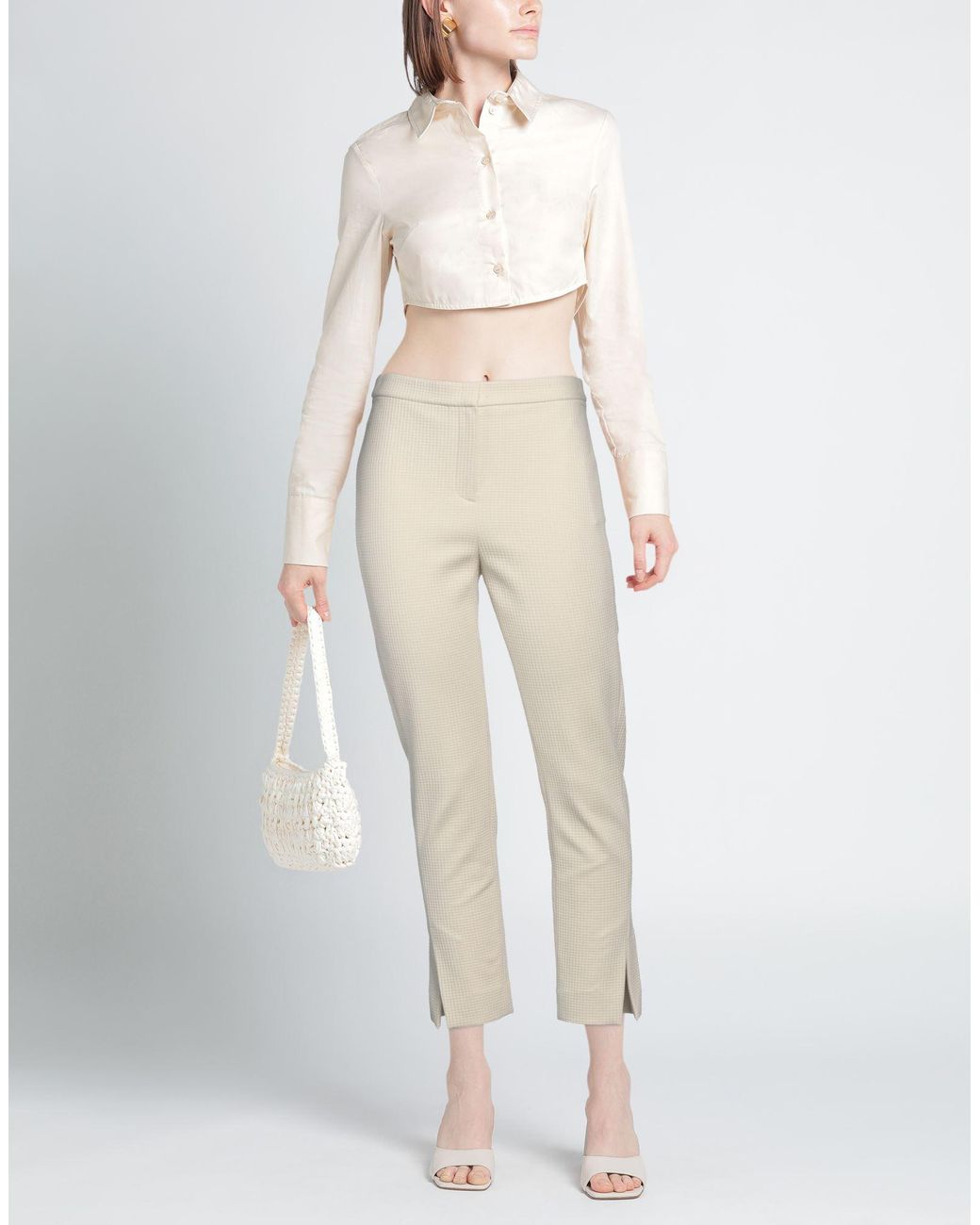 Theory Natural Pants Cotton, Polyamide, Elastane
