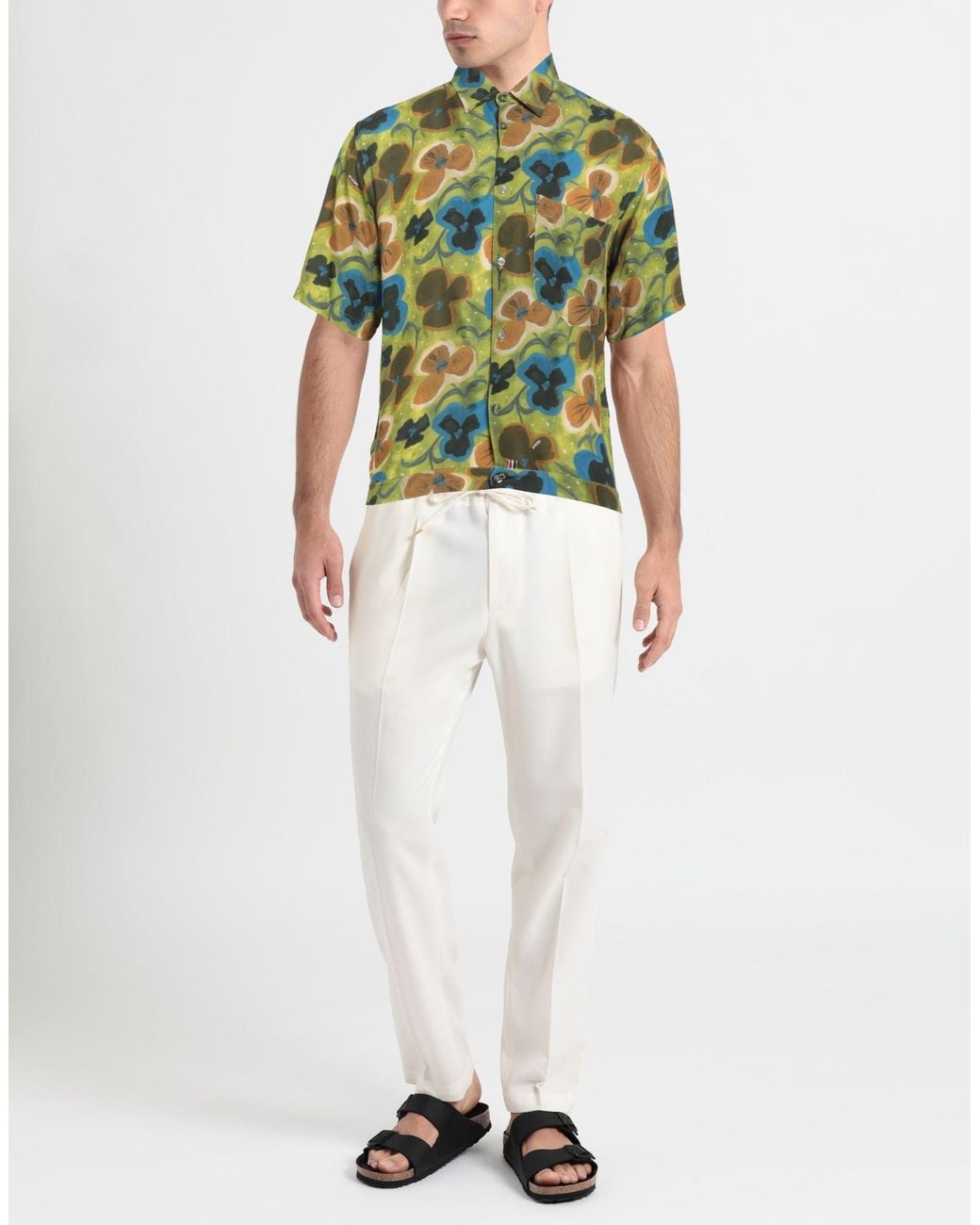 Daniele Alessandrini Green Shirt for men