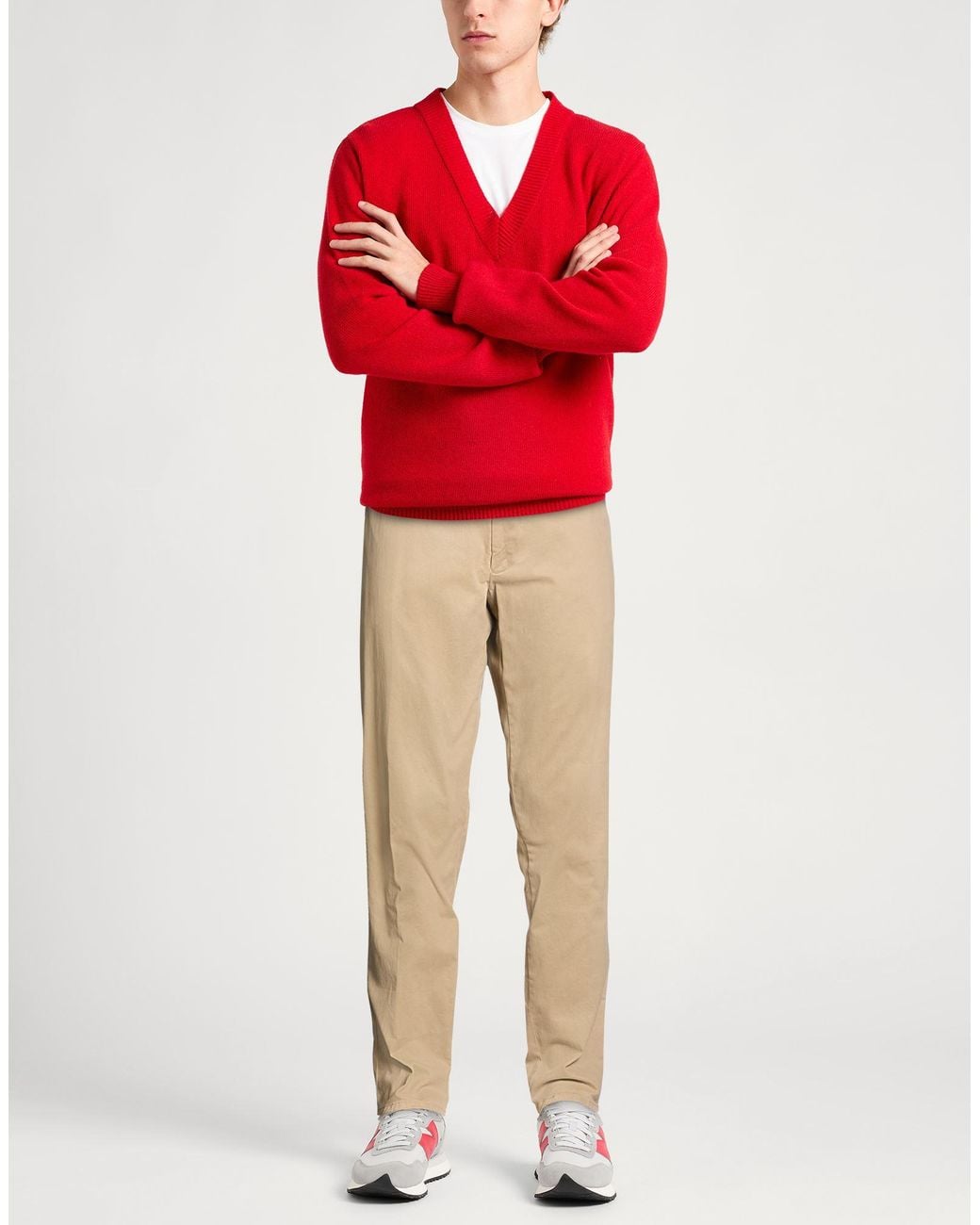 Berwich Natural Pants Cotton, Elastane for men