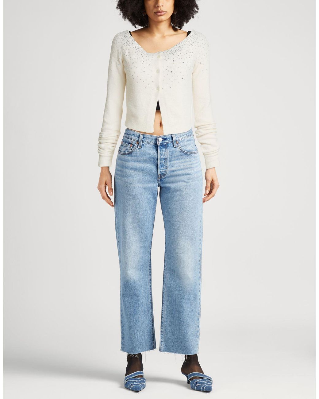 Aniye By White Cardigan Polyamide, Elastane