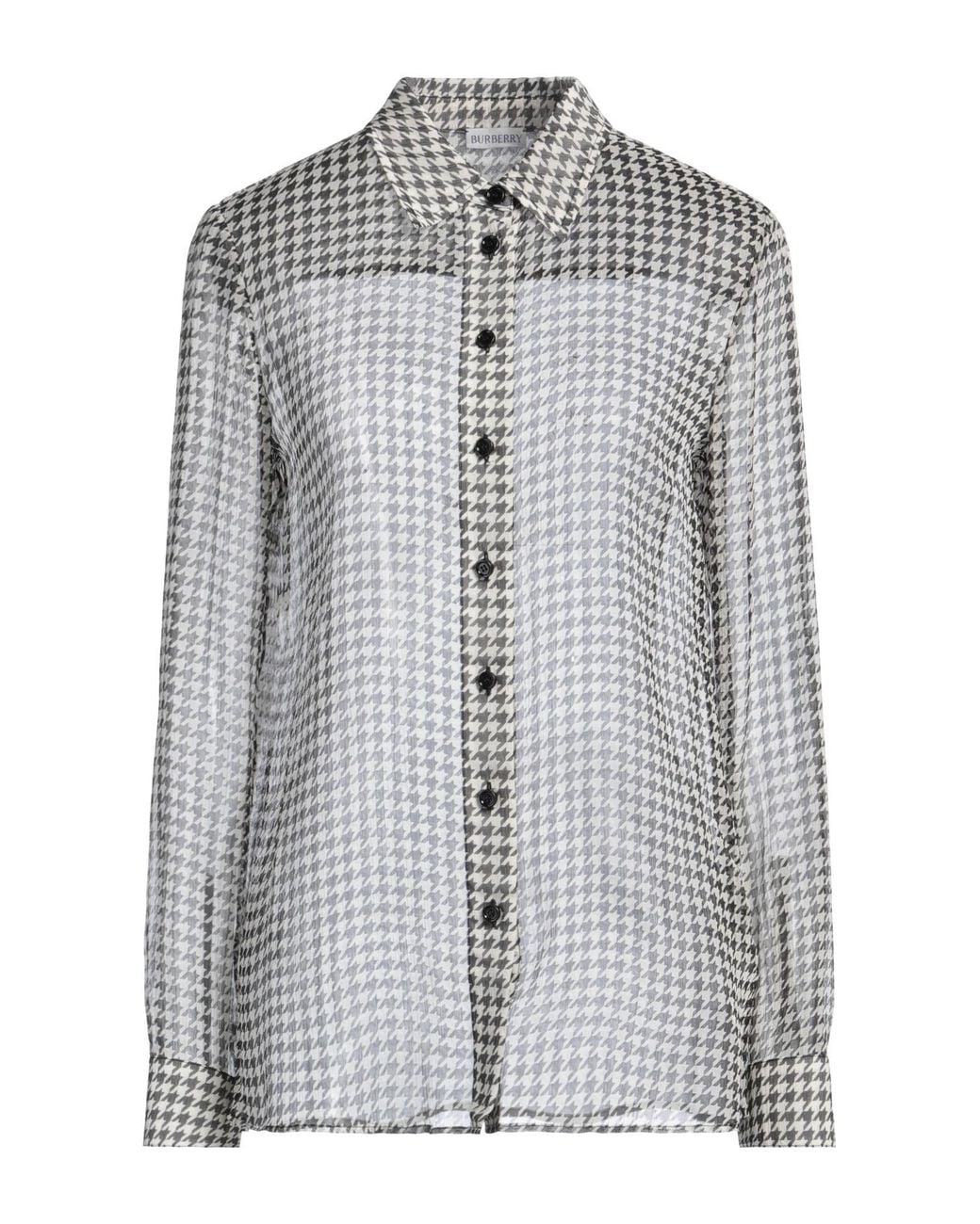 Burberry Gray Shirt Silk