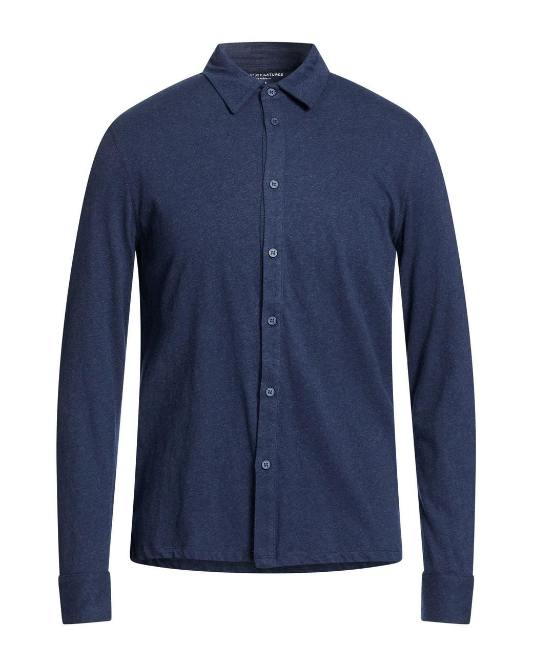 Majestic Filatures Blue Shirt Cotton for men