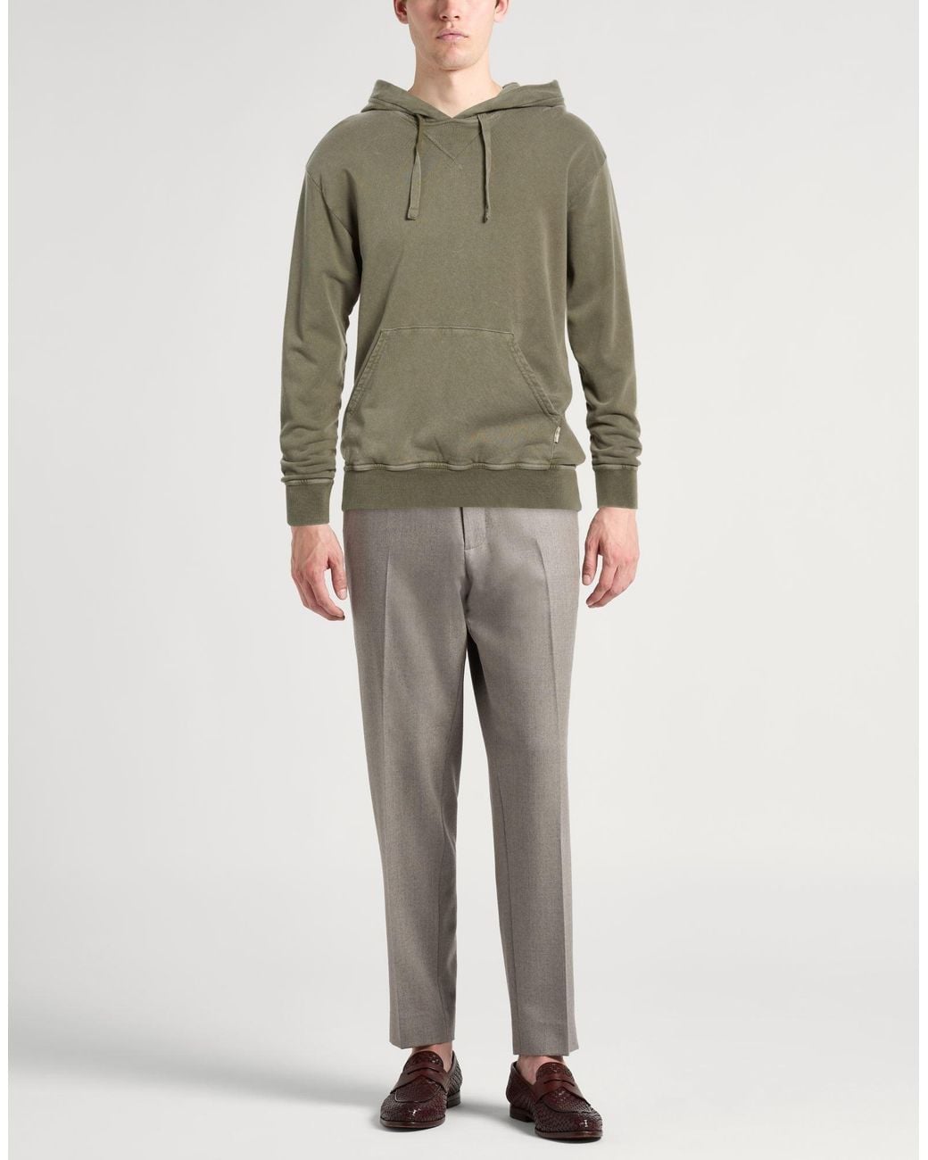 Crossley Green Military Sweatshirt Cotton for men