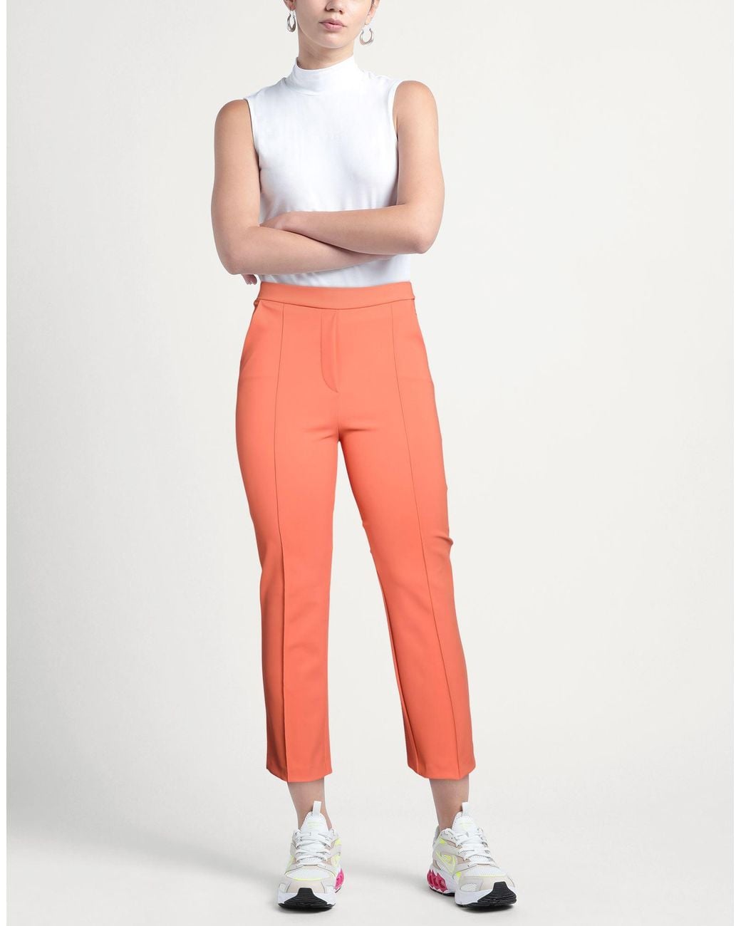 La Petite Robe Di Chiara Boni Red Pants Polyamide, Elastane