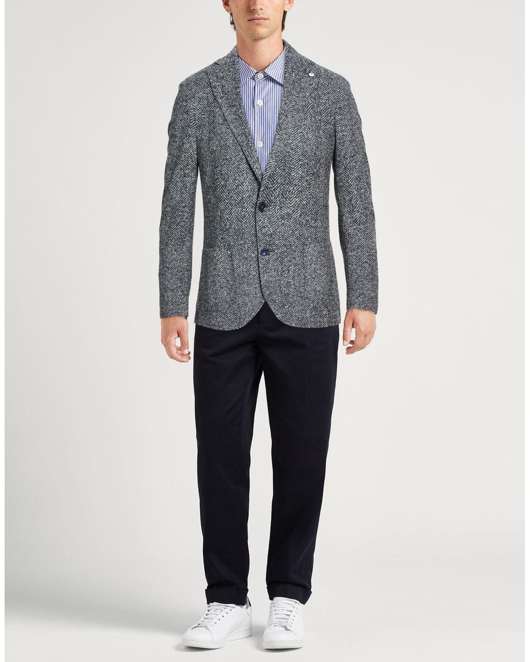 L.b.m. 1911 Gray Blazer for men