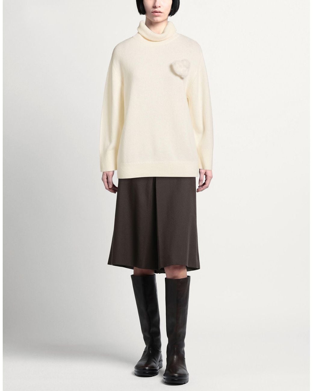 Max & Moi White Turtleneck