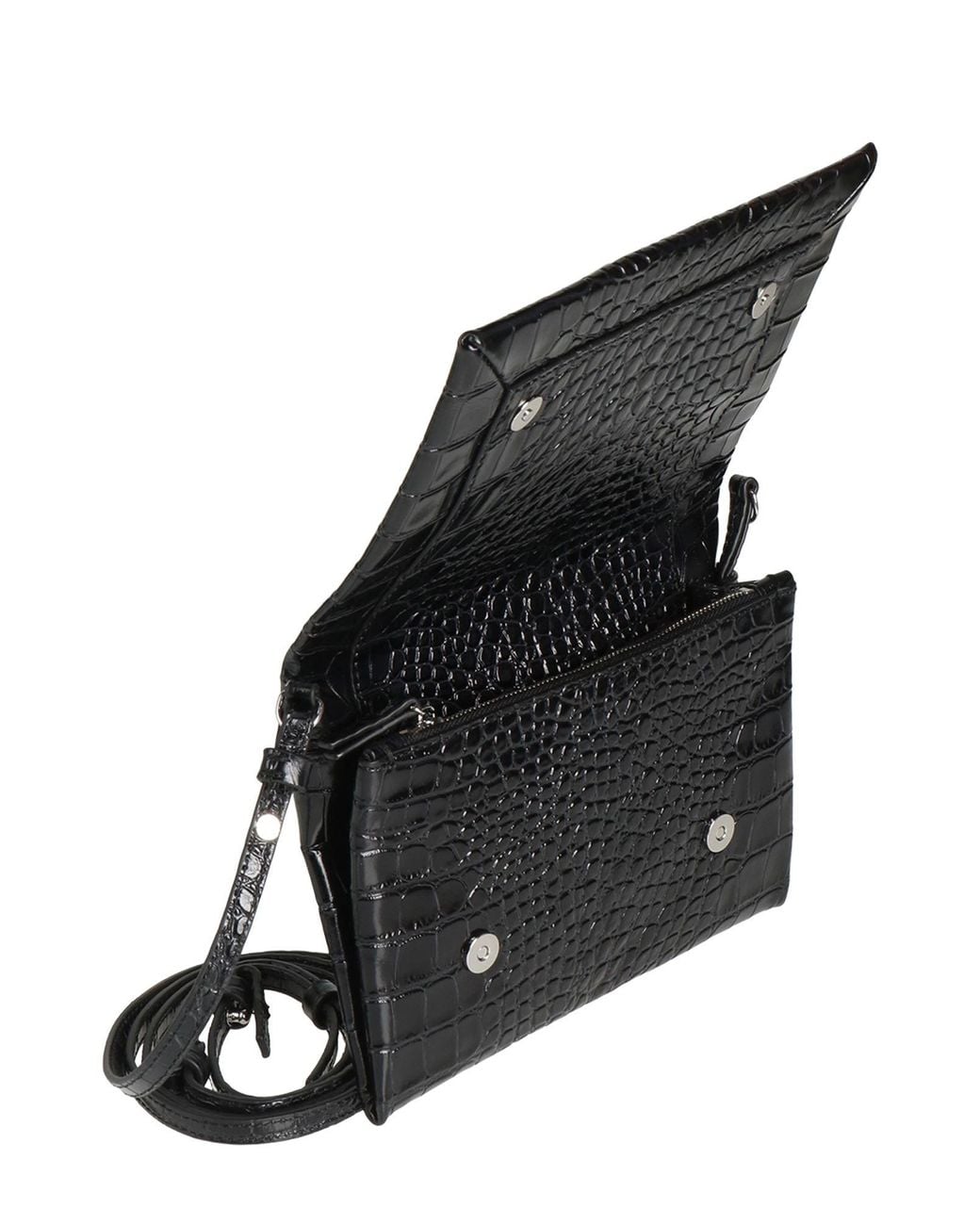 MM6 by Maison Margiela Black Clutch Cow Leather