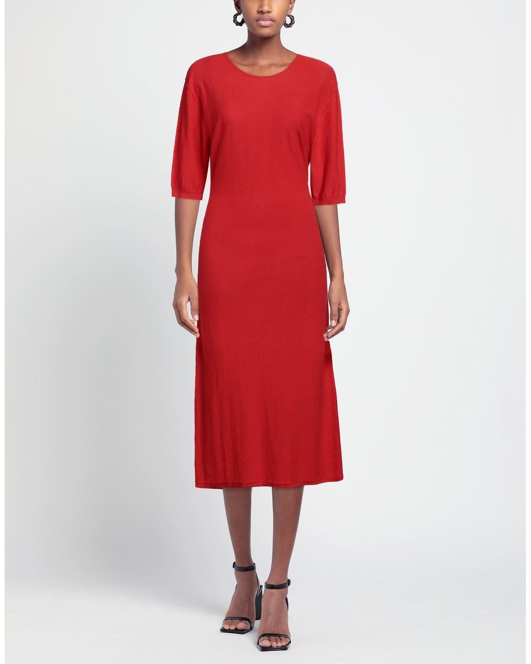 MEIMEIJ Red Midi Dress