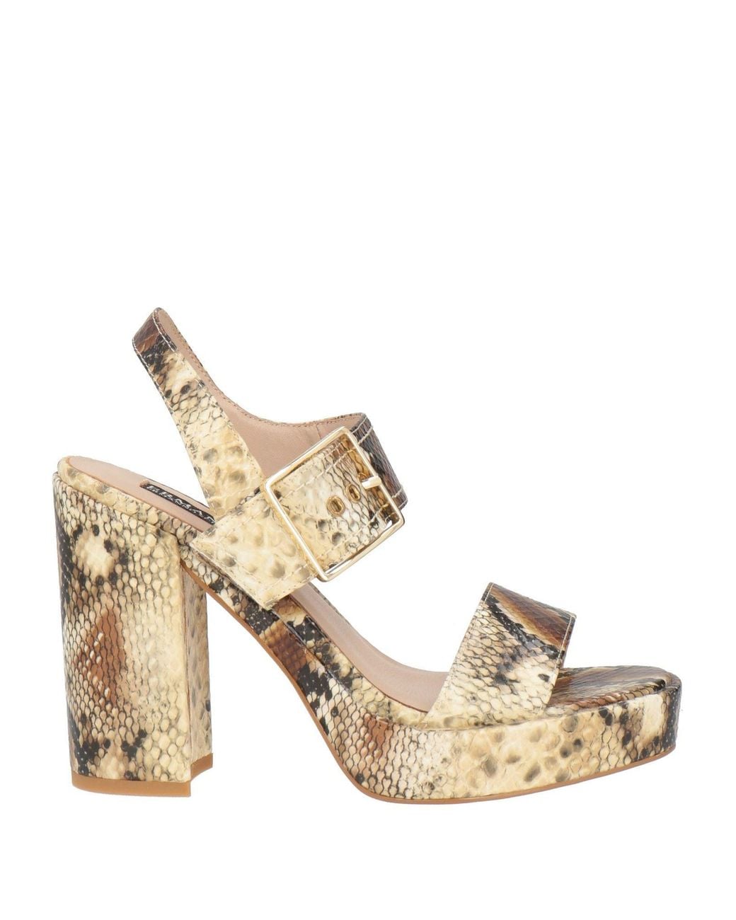 ERMANNO FIRENZE Metallic Ivory Sandals Leather