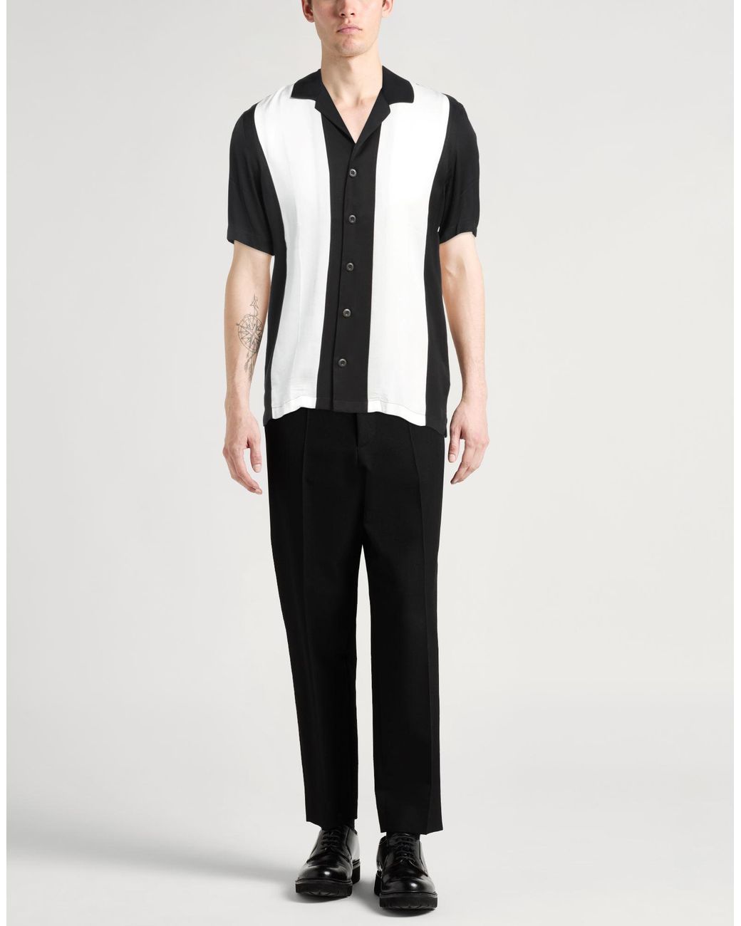 PT Torino Black Shirt Viscose for men