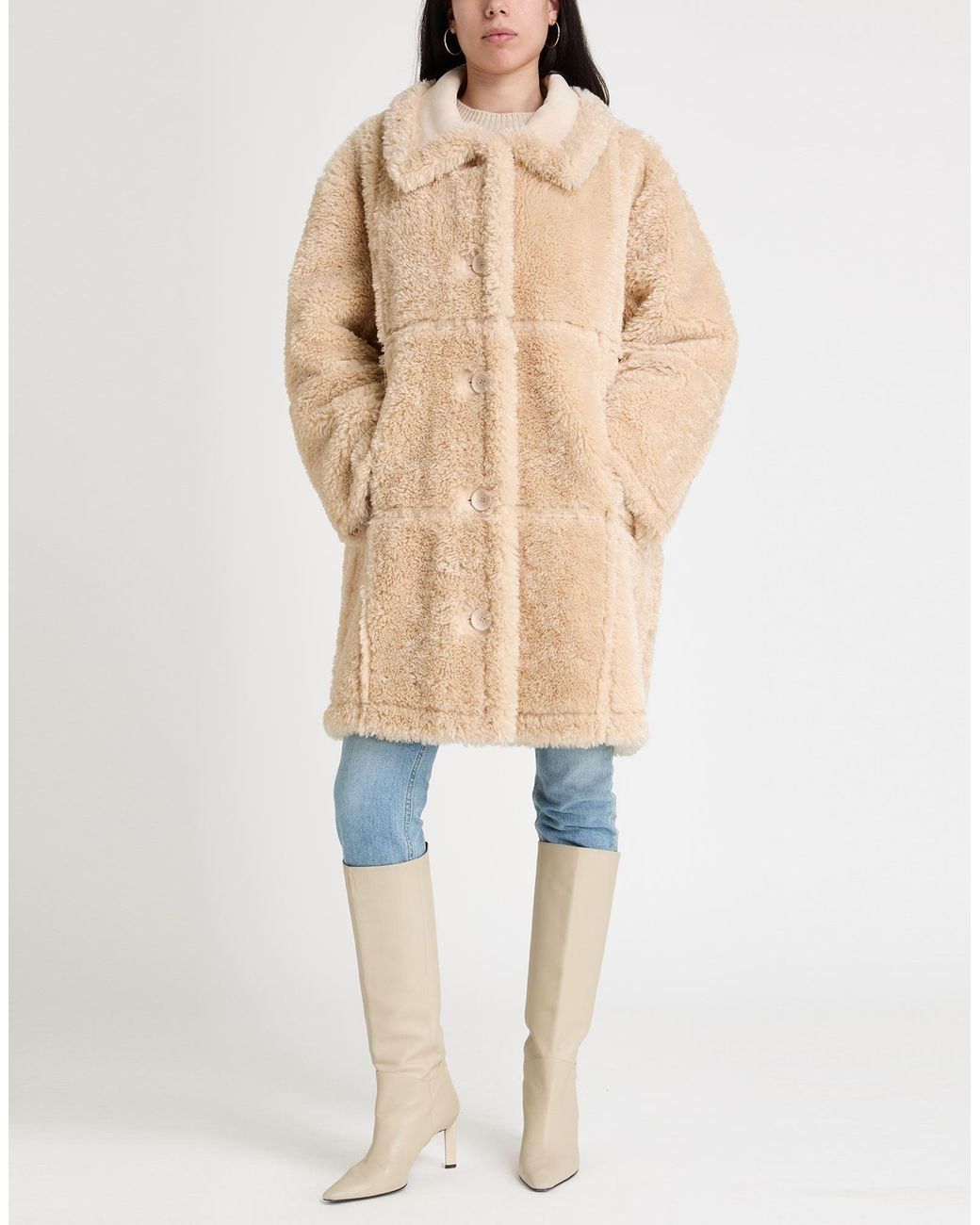 Stand Studio Natural Shearling & Teddy