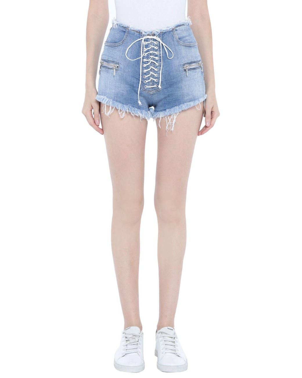 Unravel Project Blue Denim Shorts