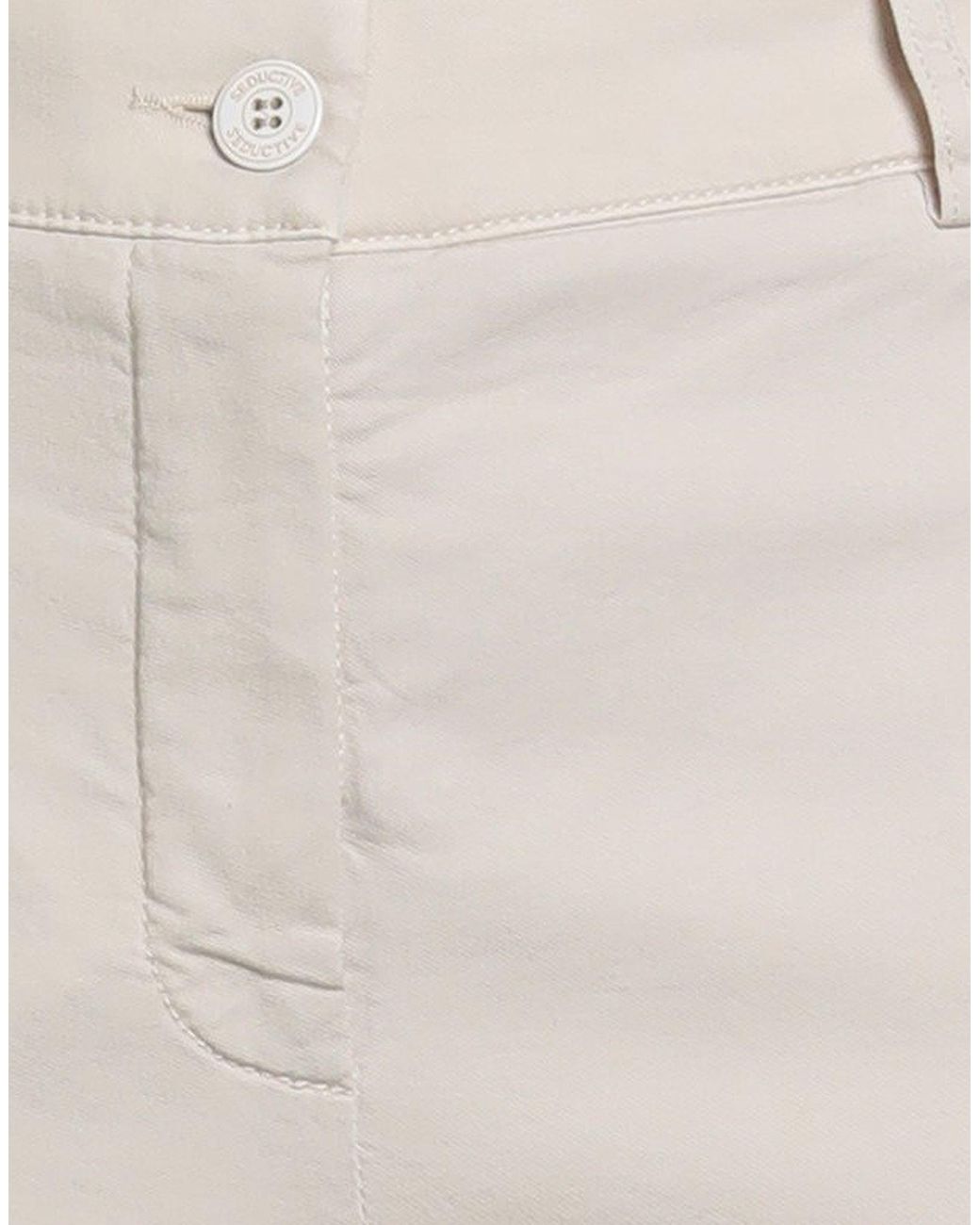 Seductive White Pants Lyocell, Cotton, Elastomultiester, Elastane