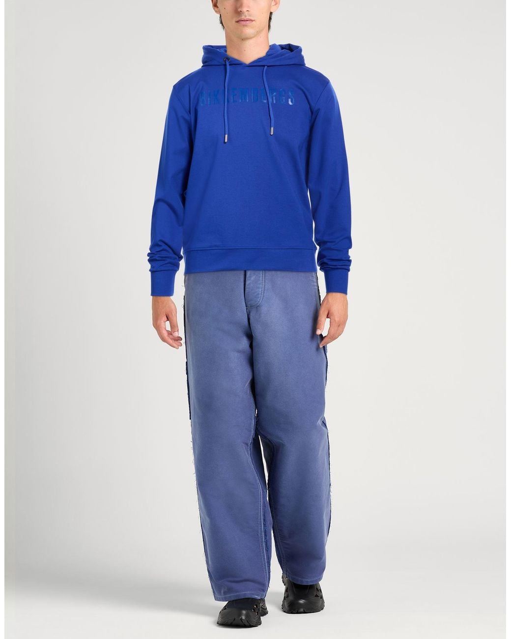 Bikkembergs Blue Bright Sweatshirt Cotton, Nylon, Elastane for men