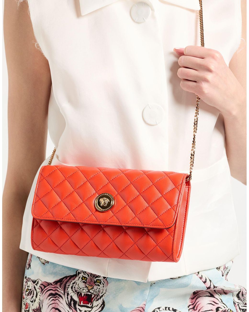 Versace Red Handbag
