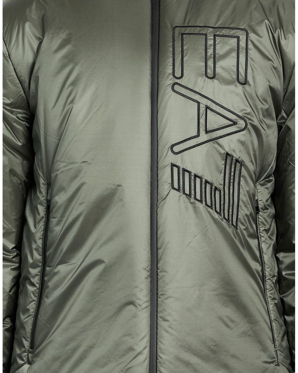 EA7 Green Puffers for men