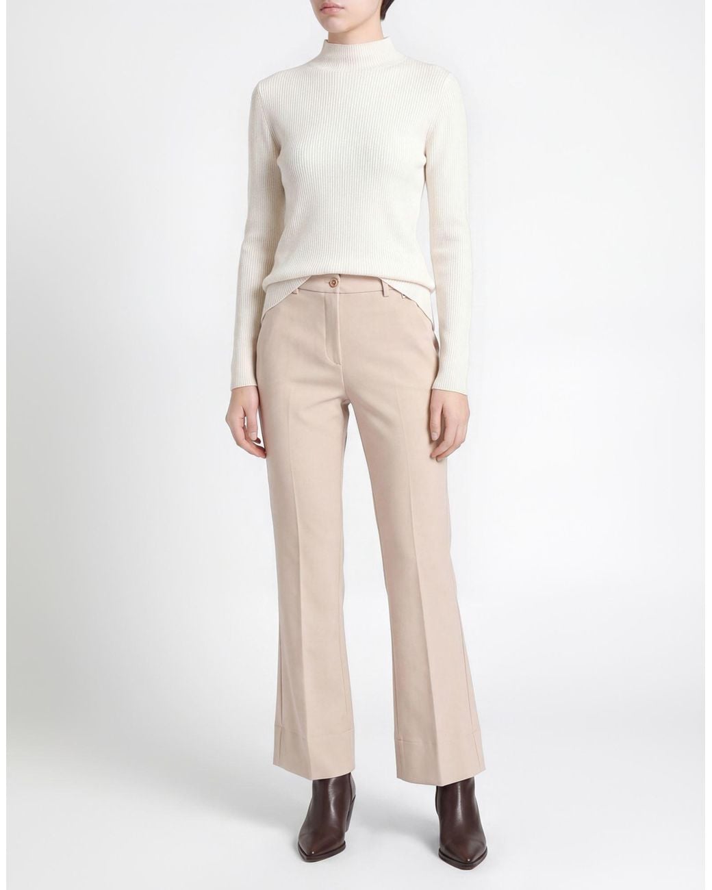Herno Natural Pants Polyester, Wool, Elastane