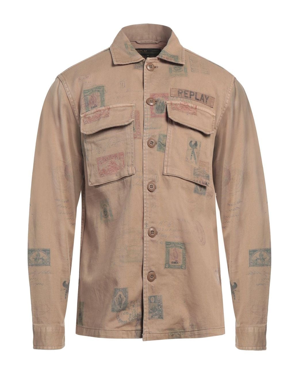 Replay Brown Shirt for men