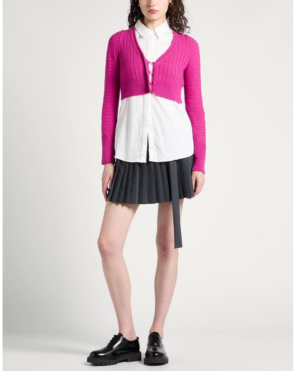 Roy Rogers Pink Cardigan Viscose, Polyester, Polyamide