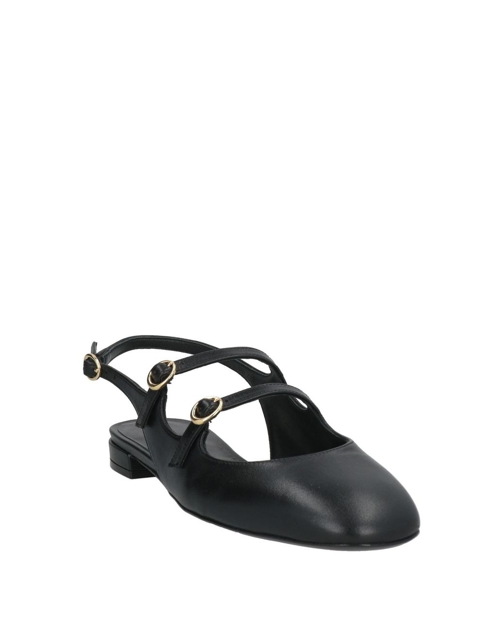 Stuart Weitzman Black Ballet Flats Leather