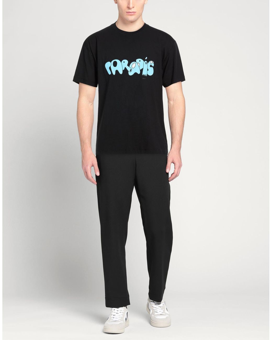 3.PARADIS Black T-Shirt for men
