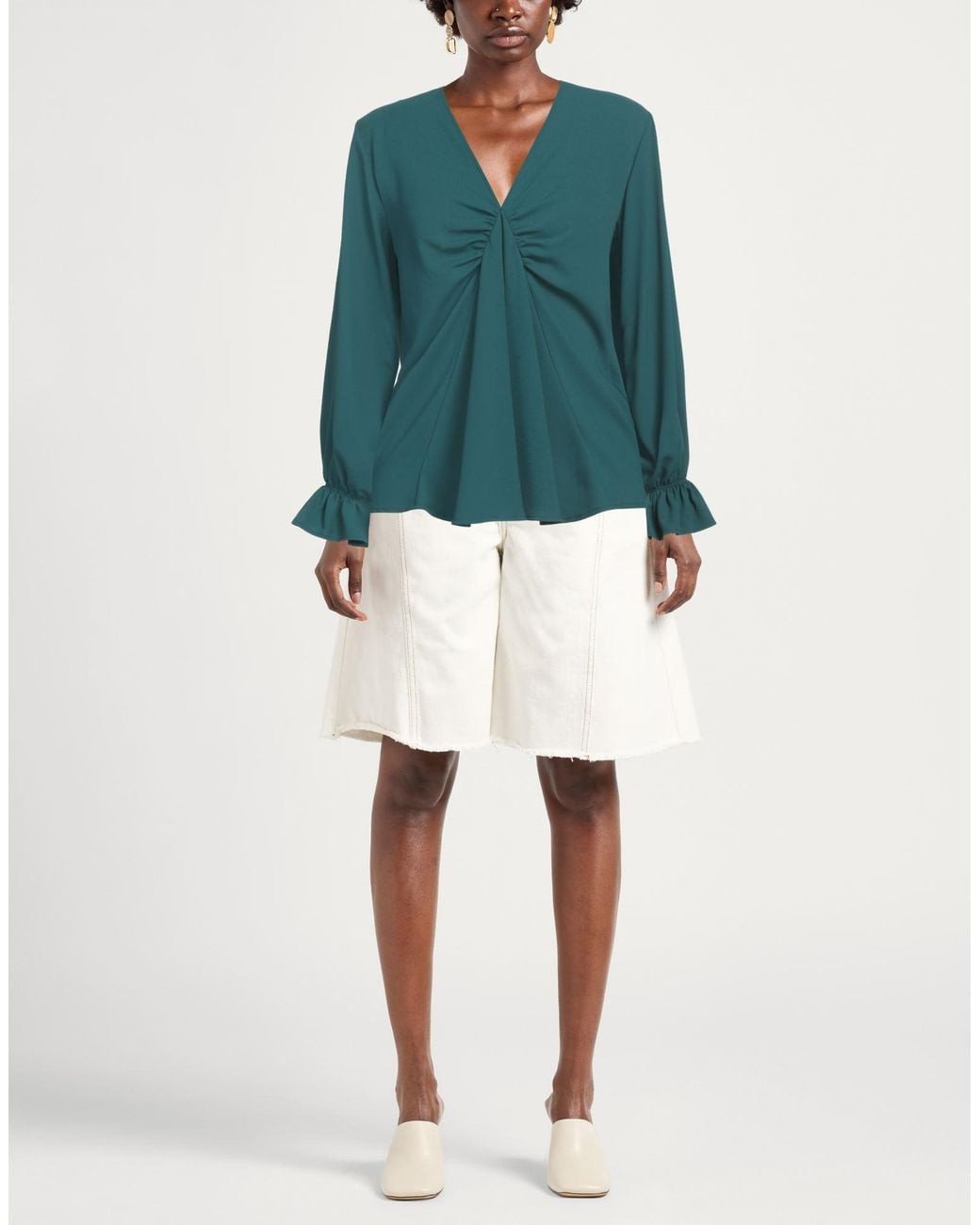 Twinset Green Deep Top Polyester