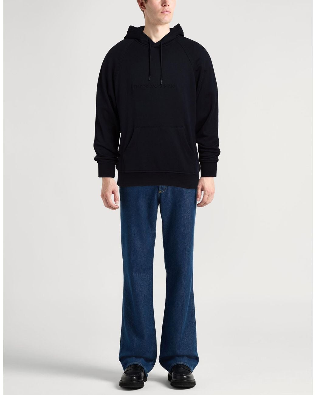 Emporio Armani Blue Midnight Sweatshirt Cotton, Elastane for men