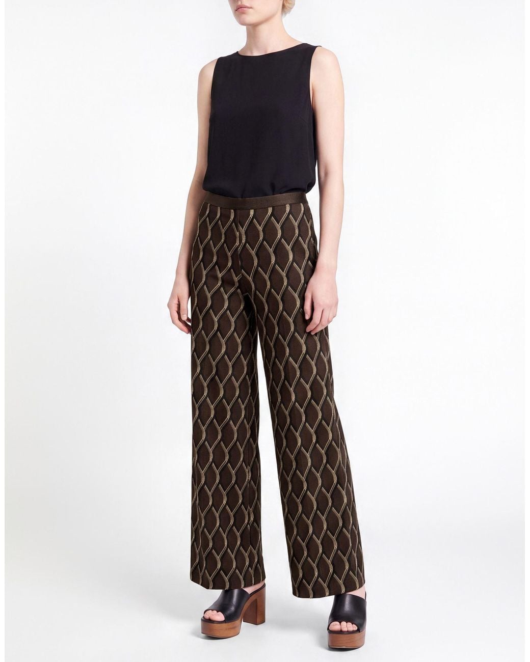 Siyu Brown Pants Viscose