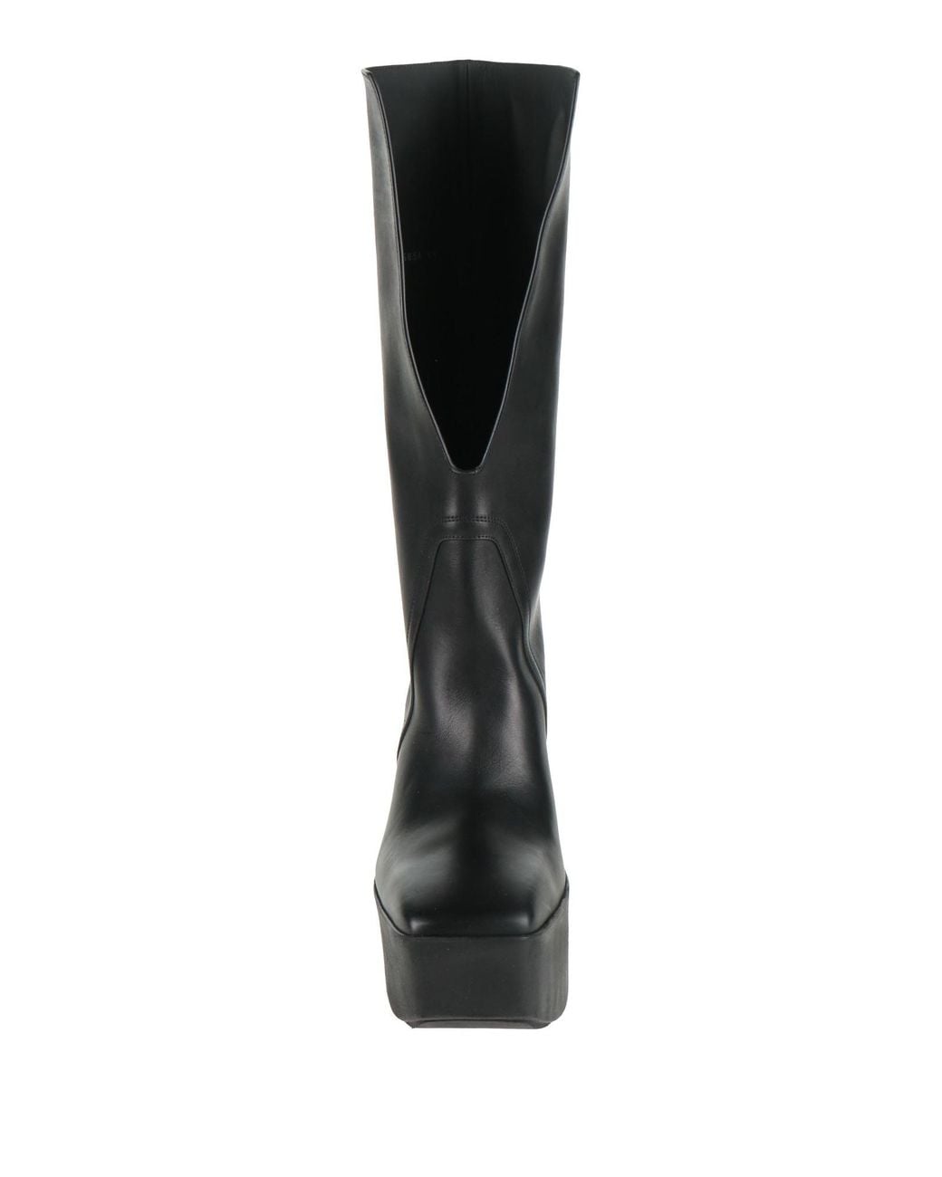 Rick Owens Black Boot Leather for men