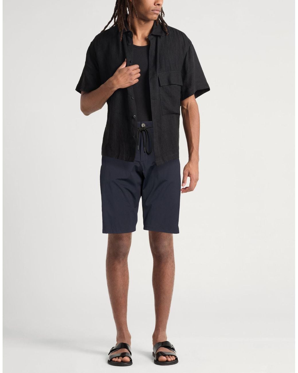 Tombolini Blue Shorts & Bermuda Shorts Polyamide, Elastane for men